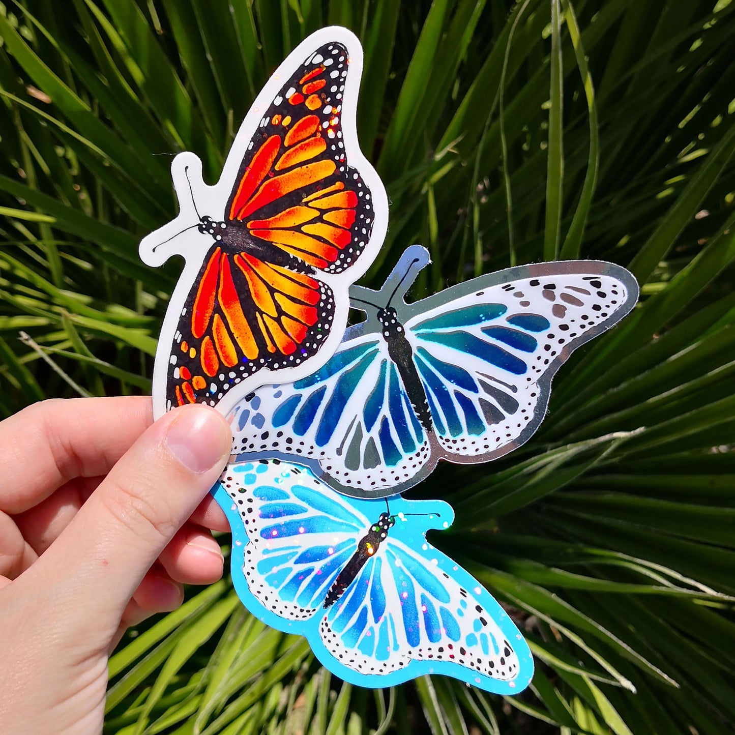 Sticker Papillon Fleurs - Magic Stickers